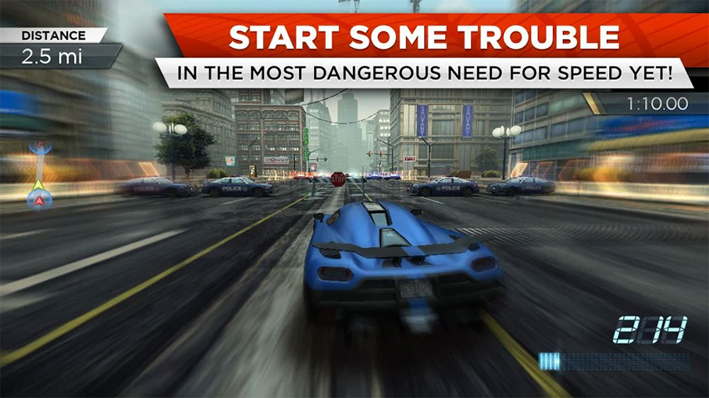 Need for Speed Most Wanted MOD APK - Gameplay Screenshot