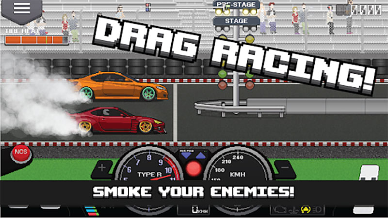 Pixel Car Racer MOD APK - Gameplay Screenshot