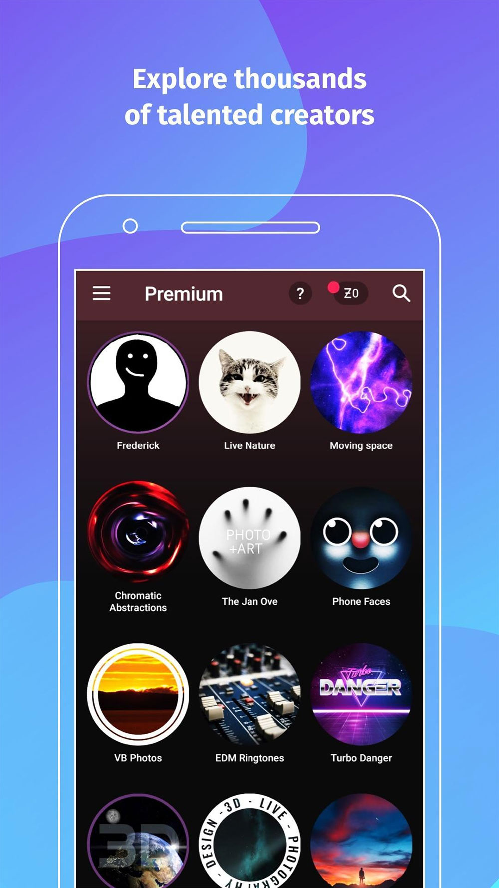 Download ZEDGE Premium MOD APK  (Pro Unlocked) Free