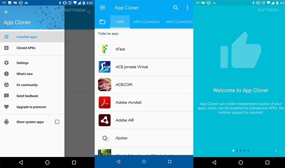 App Cloner Premium Mod Apk - App Screenshot