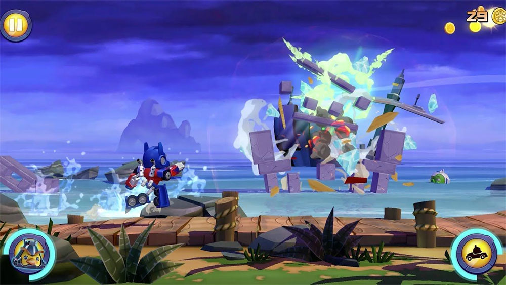 Angry Birds Transformers Mod APK - Gameplay Screenshot