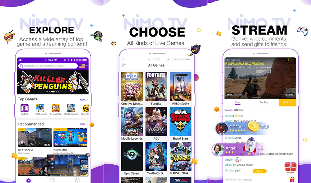 Nimo TV APK - App Screenshot