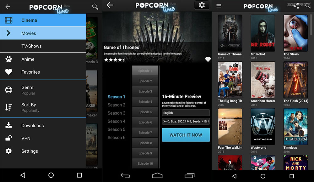 Popcorn Time Apk 3.2.2 Free Download For Android