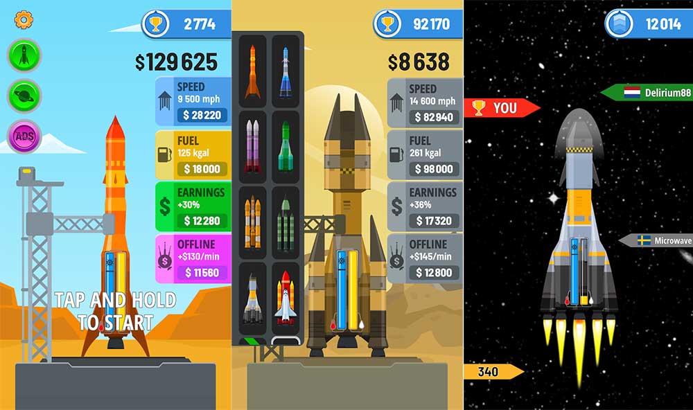 Rocket Sky Mod Apk - Gameplay Screenshot