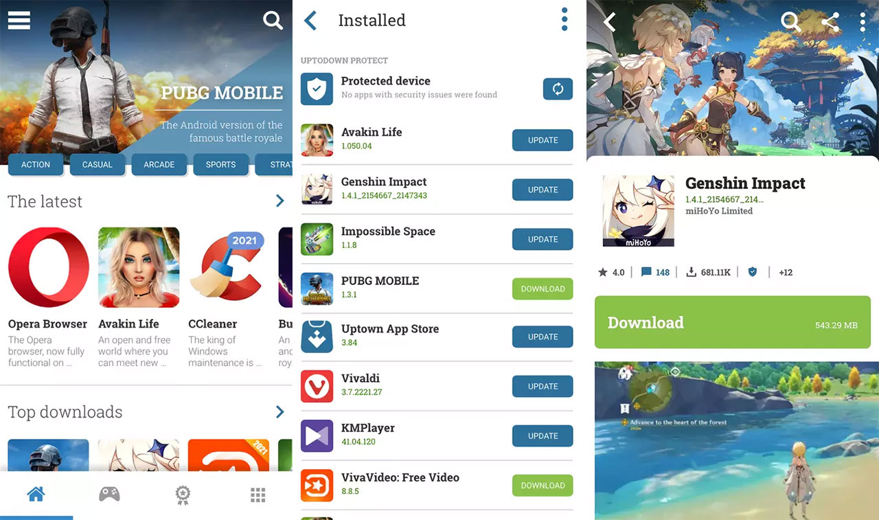 App store uptodown Galaxy App